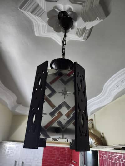 Hanging fanoos pair