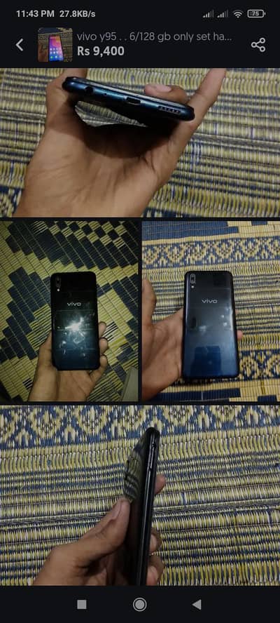 vivo y95 6/128. . gb non pta ha
