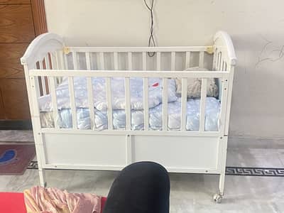 Baby cot with mattress