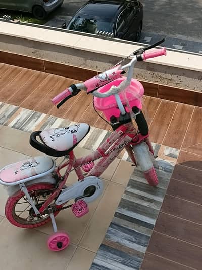 2 Kids Cycles for Sale – Pink & Hamber – Good Condition