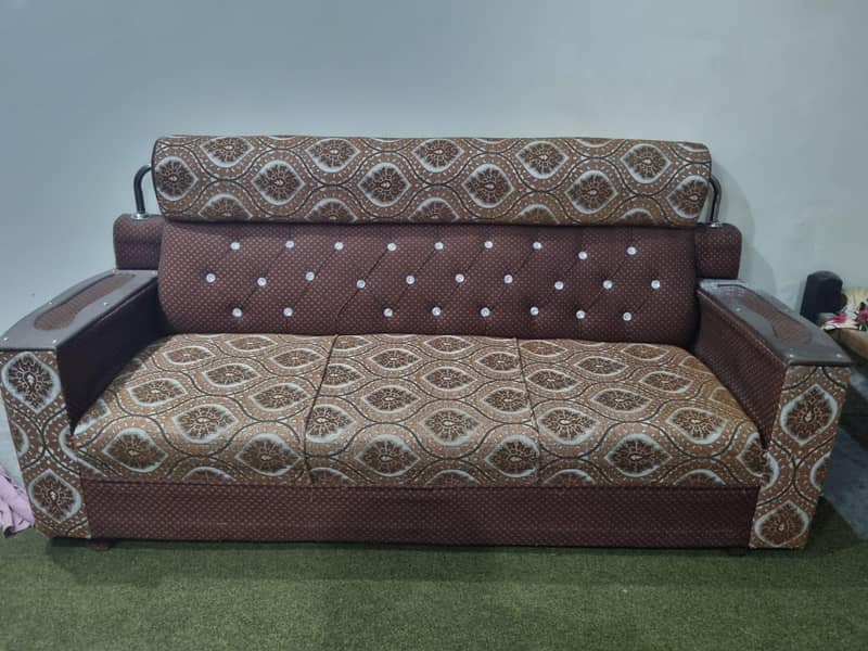 5 seater wood sofaa set 0