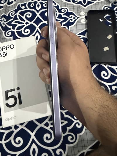 Oppo A5i 10/10 condition Starry purple color 4/64 dual sim