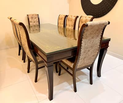 8 seater sheesham dining table urgent sale