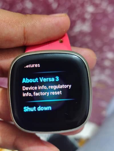 Fitbit versa 3 watch made in Taiwan ip69 water resistant
