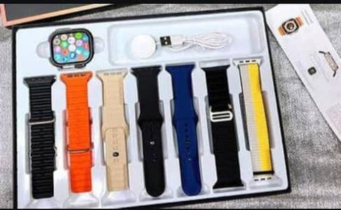 Ultra smart watch with 7 free straps | Brand new | 10/10 condition |