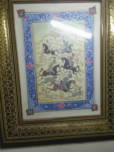 Persian miniature style painting
