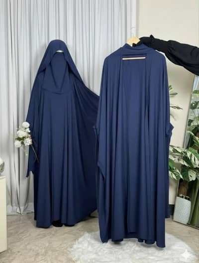 Double tie kaftan abaya set