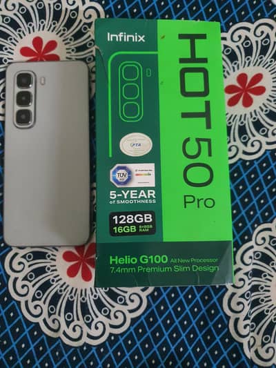 Infinix Hot 50 Pro all okay phone no open no repair 16+128 gb