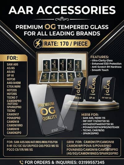 9D OG Tempered Glass - All Mobiles`