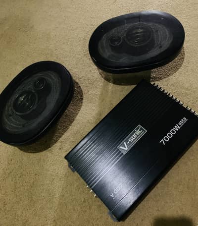 Kenwood 718 Speaker and Amplifier