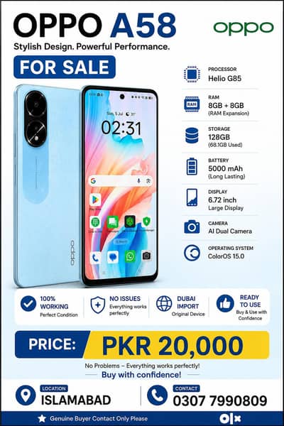 OPPO A58