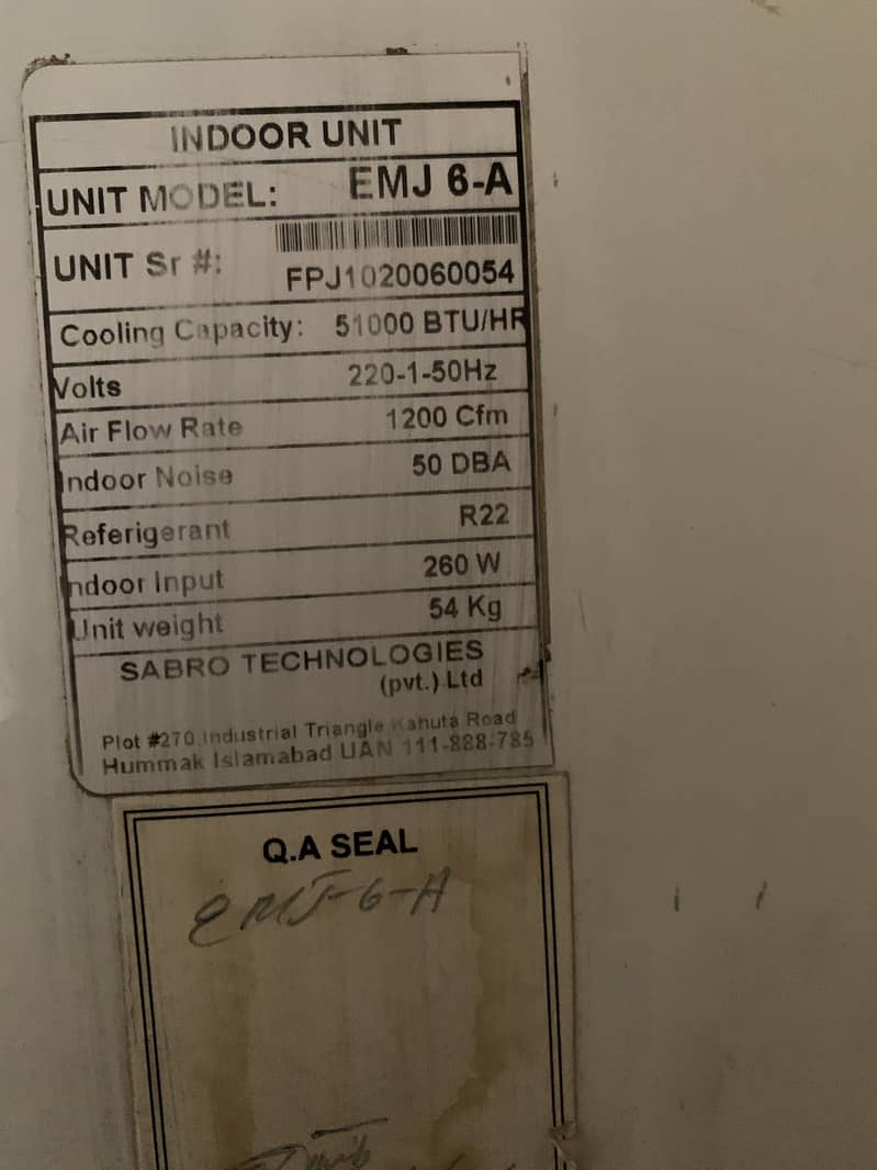 Sabro Floor standing Unit / Split. 1