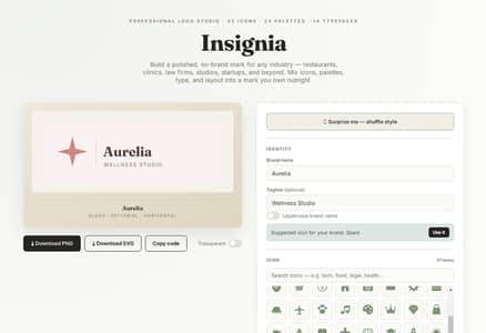 Insignia: a simple logo maker