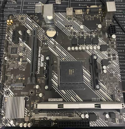 Assus Prime A520M-K am4 ryzen motherboard new 2 month used