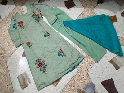mesoori 3 pcs stitched dress