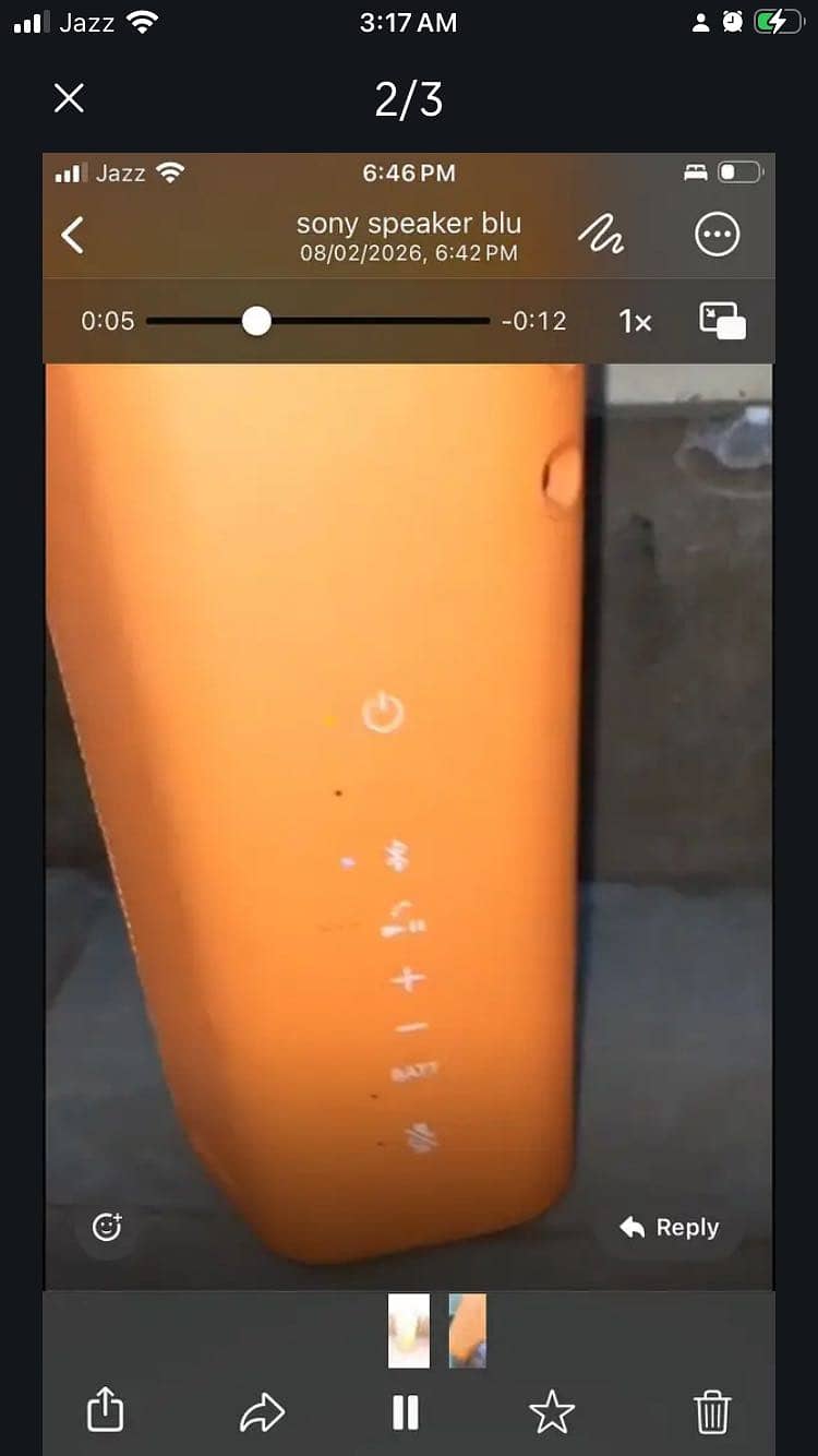 sony blutooth speaker 2