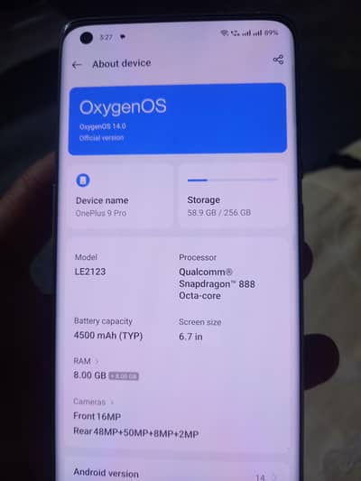 One Plus 9 Pro 5G
