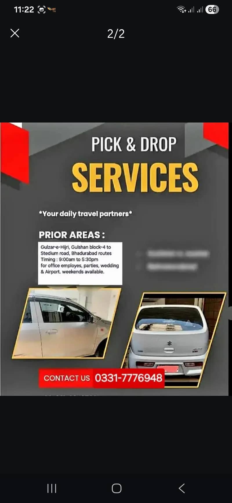 Driver services pick drop 1