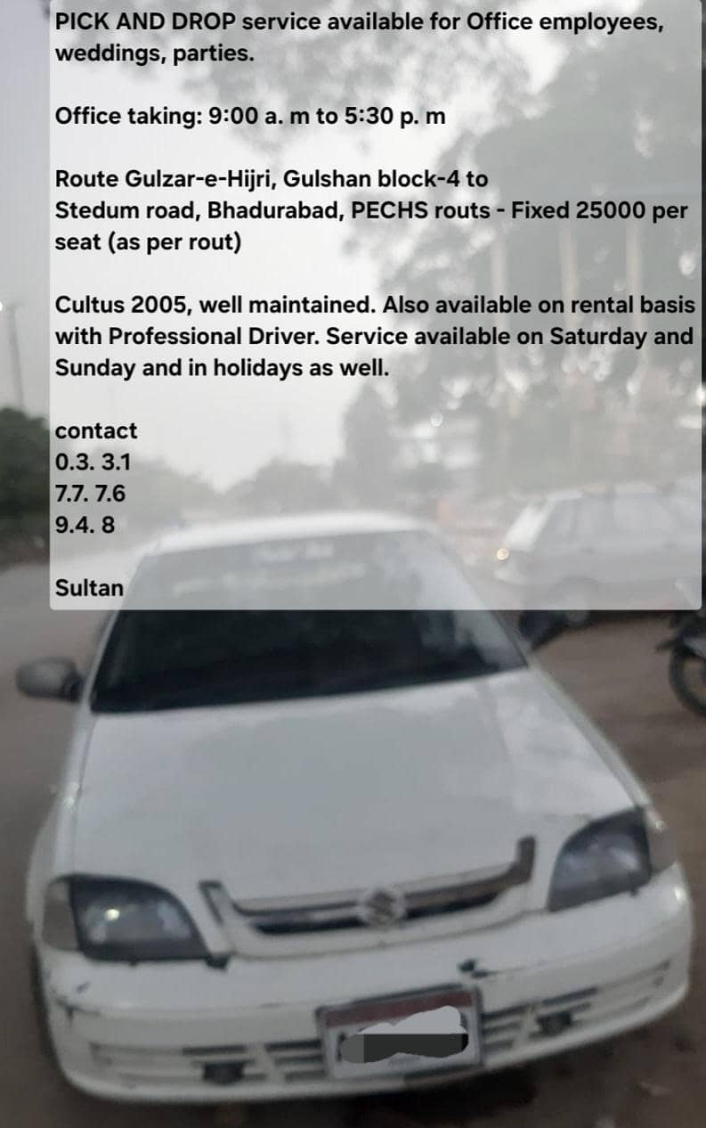 Driver services pick drop 2