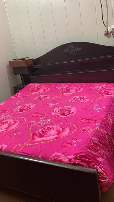 Double bed with mattress