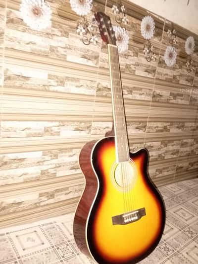 acoustic guitar full size bigg master brand slightly used