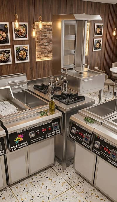 fryer 16 liter with sizzling  l pizza oven  / coffee machine