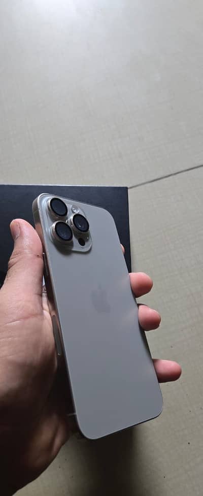 iPhone 15 Pro Max 512GB PTA Approved | Natural Titanium | 100% Battery