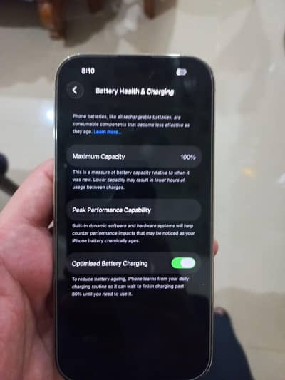 Apple iPhone 14 Pro 100 health level condition ha