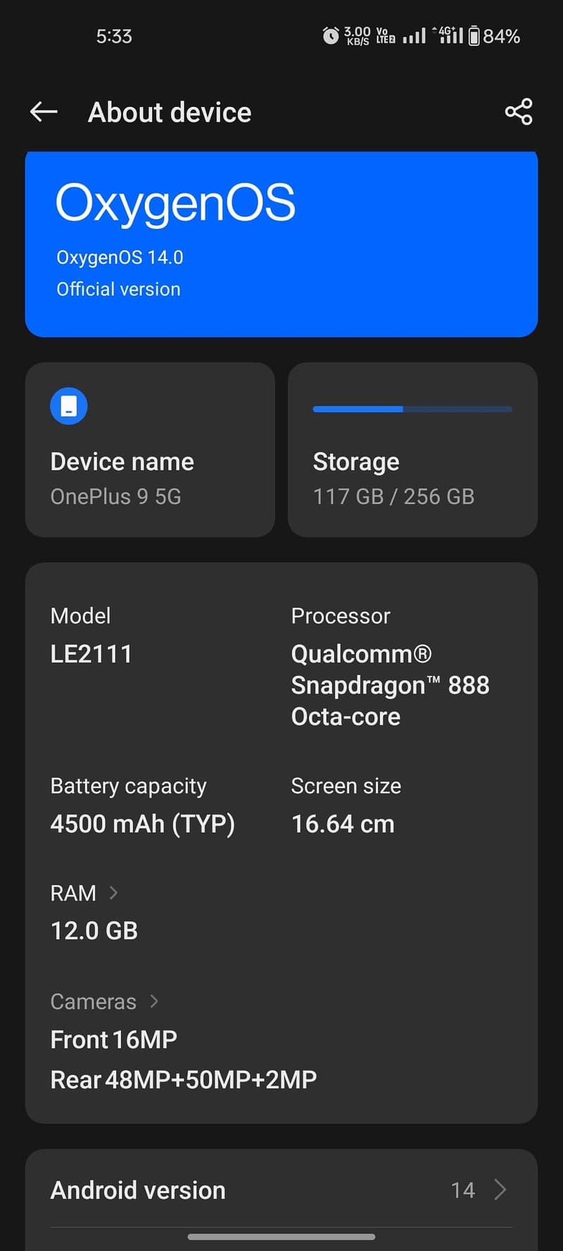 One Plus 9 5g 2