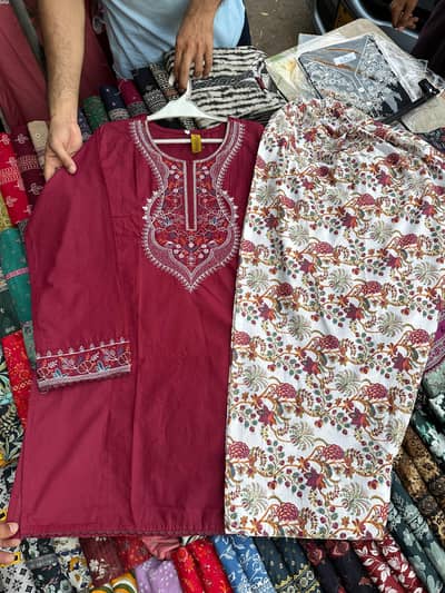 Women's New Lawn Ready to Wear Suit -