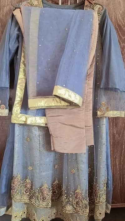 elegant full embroidery net maxi