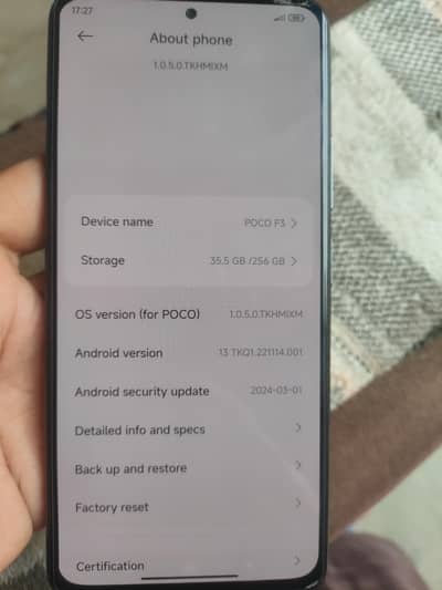 Xiaomi Poco F3