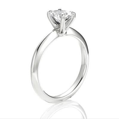 Classic Authentic 925 Sterling Silver Engagement Ring