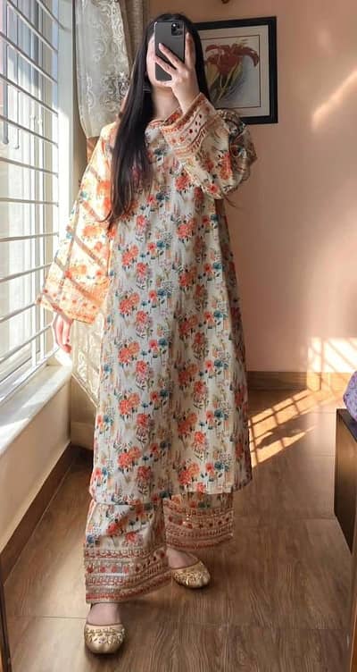 Summer Floral Design Lawn Suit 2026