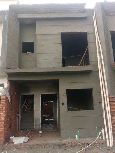 3 marla grey structure modern design house for sale