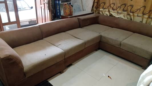 L shape Sofa Set Foam is in Best Condition