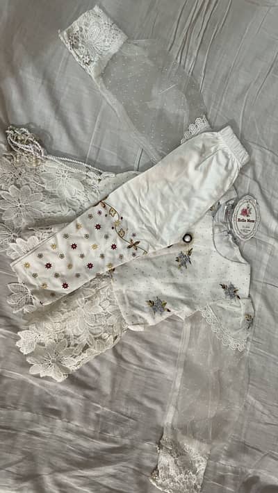 Brand New Baby Girl Summer Dress Set – 12–18 Months | Imported