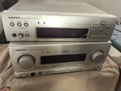 onkye Speaker and Heavy Amplifier for sale home used urgent sale .