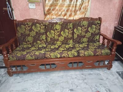 wooden sofa set