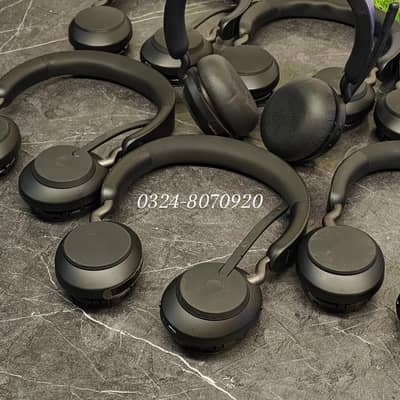 Jabra Evolve2 65 Bluetooth Headphone - 37 Hour Battery & 3 Microphone