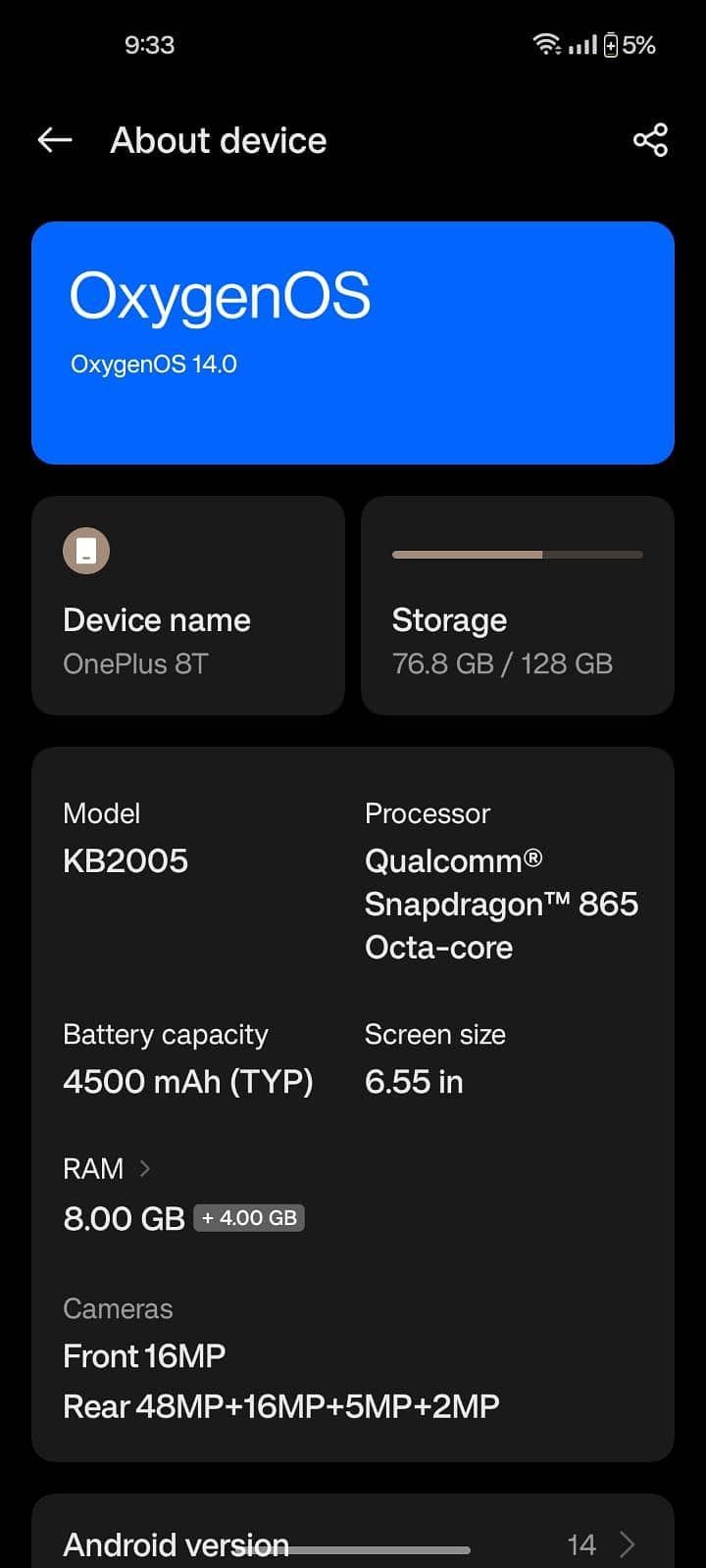 One Plus 8T 2