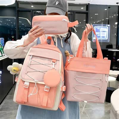 Stylish College & School Backpack with Pouch | Cute Aesthetic