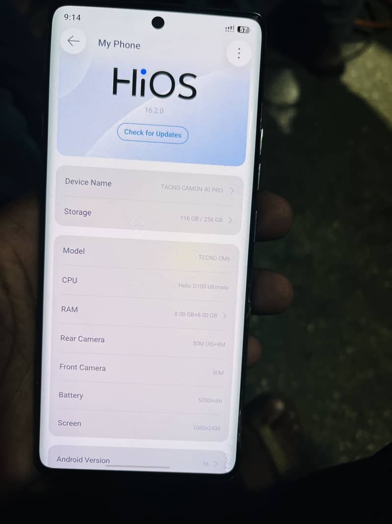Tecno CAMON 40 Pro 5