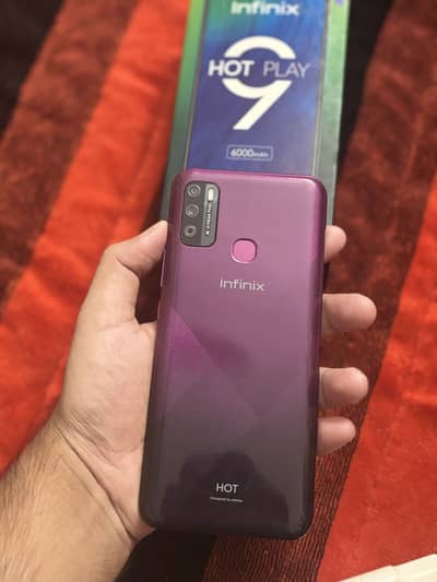 Infinix Hot 9 Play 4gb ram/64gb storage 6000mh battery fingerprint ok