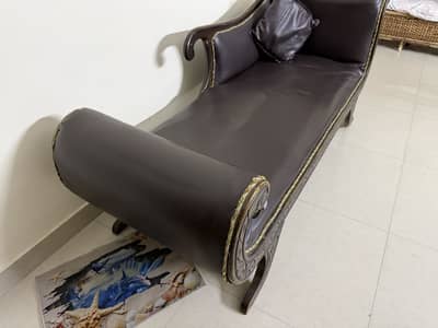 Leather Dewan Sofa