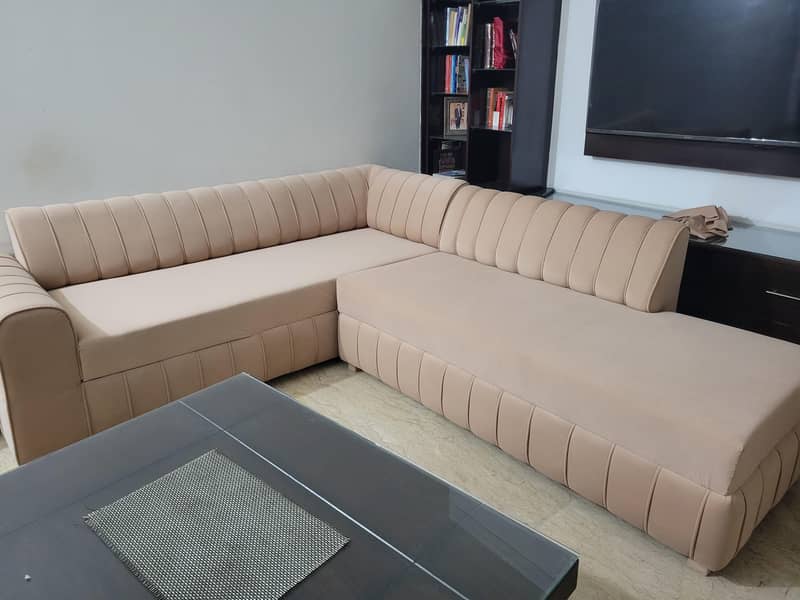 L shaped sofa 0