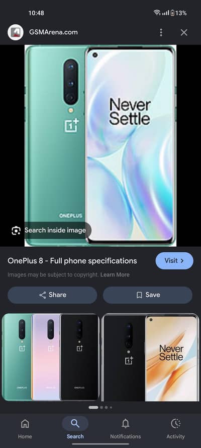 One Plus 8 EXCHANGE POSSIBLE