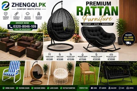 Swing chair | Jhoola | Rattan Furniture | Lawn Chair | Rocking Chair