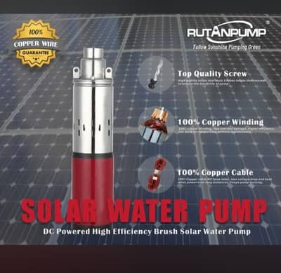 Solar Submersible Pump Rutan (250W / 24V) – Best for Off-Grid Water