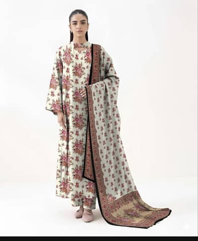 Sapphire Unstitched Embroidered Lawn Suit, 3-Piece, New with Tags